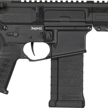 CMMG 54AE10FAB Banshee MK4 5.7x28mm 32+1, Black Nitride Medium Taper Threaded Barrel, EML 11" M-LOK Handguards, Black Armor Cerakote Aluminum Picatinny Rail Receiver, CMMG Zeroed Grips