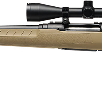 Savage Arms 32194 Axis 2 XP Combo 22-250 Rem 4+1 22" Black Sporter Barrel, Black Carbon Steel Receiver Drilled & Tapped, Flat Dark Earth Fixed Synthetic Stock, Weaver 3-9x40mm Scope, Left Hand