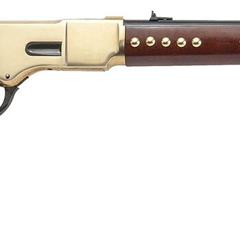 Cimarron CA228G19 1866 Pawnee Carbine 45 Colt 10+1 19" Blued Steel Barrel, Brass Receiver, Fixed Wood Stock