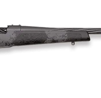 Weatherby MLW01N7M8RR4B Mark V Live Wild 7mm-08 Rem 4+1 24" Carbon Gray Cerakote Spiral Fluted Barrel Black/Gray Sponge Pattern/Polymer Stock
