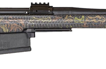 Geissele Automatics 08-538 King Hunter  7mm BC 20" Black Cerakote Threaded Barrel, Black Nitride Receiver w/Picatinny Rail, Geissele Camo Manners Long Range Hunter Carbon Fiber Stock