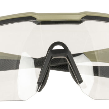 Radians XFPZ4511C  Safety Glasses Clear Lens Oversized Tan Frame
