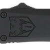 CobraTec Knives SBFS3DNS FS-3 Small 2.75" OTF Drop Point Plain D2 Steel Blade, 4.25" Black Aluminum Alloy Handle 1 178710