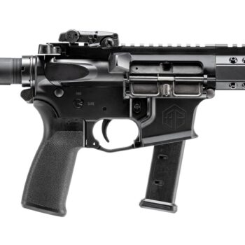 Alpha Foxtrot AA08X1HXX-XABK20 AFMG9  9mm Luger 20+1 7.50" Black QPQ Threaded Barrel, M-LOK Handguard, Black Anodized Aluminum Receiver w/Picatinny Rail, Black Polymer SB Tactical Brace, MFT Grip
