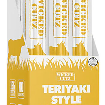 Wicked Cutz WCBS12TY Teriyaki Beef Sticks 12 Pack