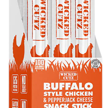 Wicked Cutz WCCS12BC Buffalo Style Chicken & Cheese Sticks 12 Pack
