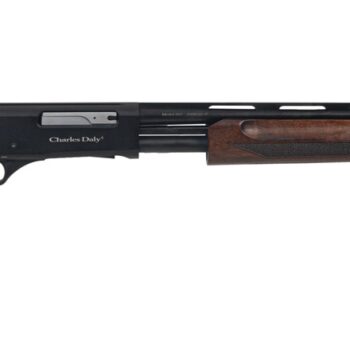 Charles Daly 930422 301 Field Full Size 410 Bore Pump 4+1 26" Black Vent Rib Barrel, Black Anodized Grooved Aluminum Receiver, Fixed Matte Black Synthetic Stock, Beretta/Benelli Mobil Choke System