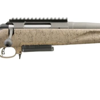 Ruger 46997 American II Ranch 243 Win 3+1 16.10" Cobalt Cerakote Spiral Threaded Barrel & Alloy Steel Receiver w/Picatinny Rail, Flat Dark Earth Splatter Fixed Synthetic Stock