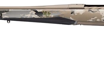 Browning 036125297 X-Bolt 2 Speed Full Size 300 PRC 3+1 26" Smoked Bronze Cerakote Fluted Threaded Barrel & Steel Drilled & Tapped Receiver, Ovix Camo w/Black Overmold Adj Vari-Tech Synthetic Stock, L