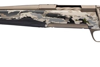 Browning 036124227 X-Bolt 2 Speed SPR Full Size 7mm Rem Mag 3+1 22" Smoked Bronze Cerakote Fluted Threaded Barrel, Steel  Drilled & Tapped Receiver, Ovix Camo w/Black Overmold Adj Comb & LOP Synthetic