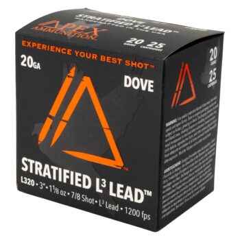 APEX AMMO ED203-78   20G 3    1-1/8 7/8      25/10
