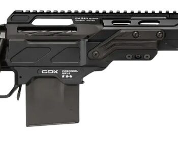 Cadex Inc CDXSSCOV308165CP20I2E1 CDX-SS Seven S.T.A.R.S. Covert Compact 308 Win 10+1 16.50" Black DLC Fluted Threaded Barrel, Black Cerakote Receiver w/Picatinny Rail, M-LOK Handguard, Black Folding S