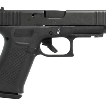 Glock PA4850203FR G48  Slim Compact 9mm Luger 15+1 4.17" Black GMB Barrel, Black nDLC Optic Ready/Serrated Steel Slide, Black Polymer Frame w/Beavertail & Front Rail, Black Textured Polymer Grip, Righ