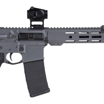 Shark Coast Tactical SCTARGCC Grey Night Bundle 5.56 NATO 10+1 16" Black Nitride Barrel, Gray Cerakote Aluminum Receiver w/Picatinny Rail, M-LOK Handguard, Black Polymer Stock & Grip, StreamLight ProT