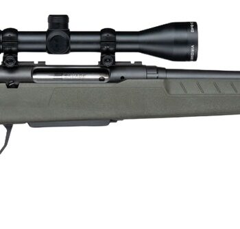 Savage Arms 33169 Axis 2 XP w/Optic 270 Win 4+1 20" Matte Black Carbon Steel Threaded Barrel, Drilled & Tapped Receiver, OD Green Synthetic Fixed w/Pistol Grip Stock, 3-9x40mm Duplex Scope, Right Hand