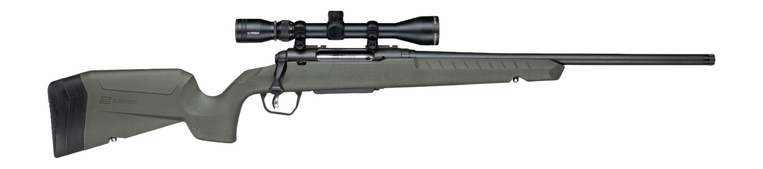 Savage Arms 33170 Axis 2 XP w/Optic 30-06 Springfield 4+1 20" Matte Black Carbon Steel Threaded Barrel, Drilled & Tapped Receiver, OD Green Synthetic Fixed w/Pistol Grip Stock, 3-9x40mm Duplex Scope, 3 Savage Arms 33170 Axis 2 XP w/Optic 30-06 Springfield 4+1 20" Matte Black Carbon Steel Threaded Barrel, Drilled & Tapped Receiver, OD Green Synthetic Fixed w/Pistol Grip Stock, 3-9x40mm Duplex Scope,