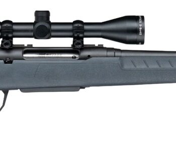 Savage Arms 33182 Axis 2 XP 30-06 Springfield 4+1 20" Matte Black Carbon Steel Threaded Barrel & Drilled & Tapped Receiver, Gray Synthetic Fixed w/Pistol Grip Stock, 3-9x40mm Duplex Scope, Right Hand
