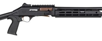 Panzer Arms PAM4CSBBTMFSS M4 Speed Pro 12 Gauge Semi-Auto 3" 5+1 18.50" Black Ported Barrel, Black Aluminum Receiver w/Picatinny Rail, M-LOK Handguard, Skeleton Stock, Black Polymer Grip