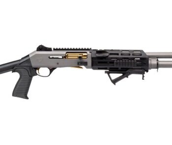 Panzer Arms PAM4NCSGGTMFSS M4 Pro AI Semi-Auto 3" 5+1 18.50" Gray Ported Barrel, Gray w/ Gold Titanium Accents Aluminum Receiver w/Picatinny Rail, Skeleton Stock