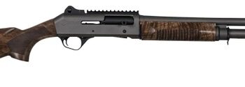 Panzer Arms PAM4TSDGNWS M4 12 Gauge Semi-Auto 3" 5+1 18.50" Disruptive Gray Barrel & Aluminum Receiver w/Picatinny Rail, Fixed Turkish Walnut Stock