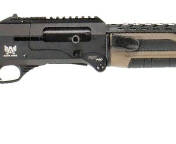 Panzer Arms PAFS1PROFSFDE FS1 Pro 12 Gauge Semi-Auto 3" 4+1 20" Black Shrouded Barrel, Black & Flat Dark Earth Cerakote Receiver w/Picatinny Rail, M-LOK Handguards, Flat Dark Earth Adj Cheekrest Synth