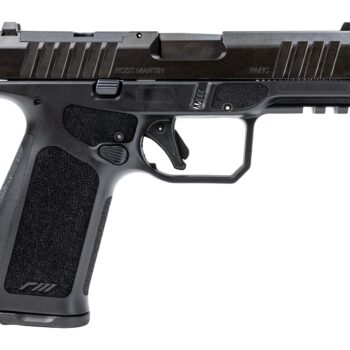 Rost Martin RM1CXBLKOSP10CA RM1X *CA Compliant Compact 9mm Luger 10+1 4" Black Match Grade Barrel, Black Nitrocarburized Steel Optic Ready/Serrated Slide, Black Polymer Frame w/Picatinny Rail, Interch