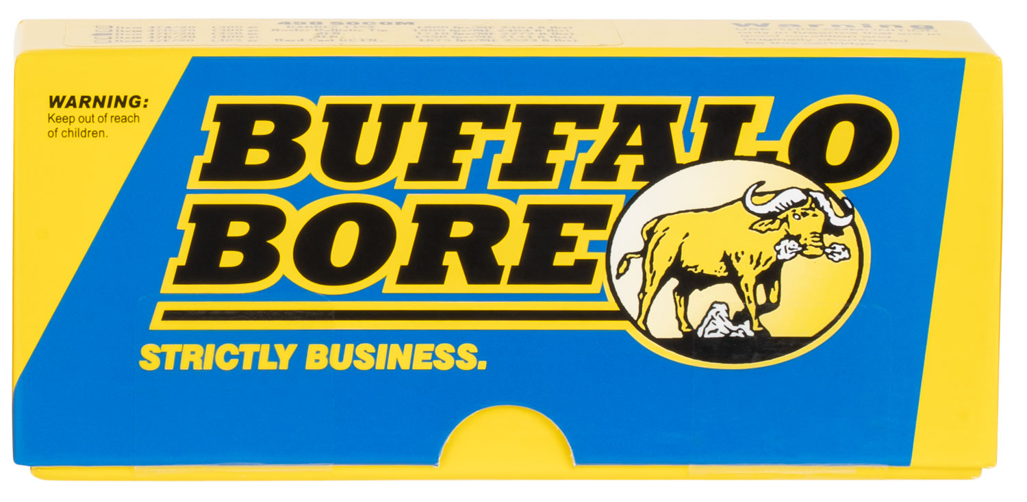 Buffalo Bore Ammunition 47C20 Hunting & Sniping Strictly Business 458SOCOM 350gr Semi Jacketed Flat Point 20 Per Box/12 Case 3 Buffalo Bore Ammunition 47C20 Hunting & Sniping Strictly Business 458SOCOM 350gr Semi Jacketed Flat Point 20 Per Box/12 Case