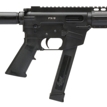 Freedom Ordnance FX9P8 FX-9  9mm Luger 8.25" 33+1 Black Hard Coat Anodized Black Polymer Grip KAK Shockwave Pistol Brace