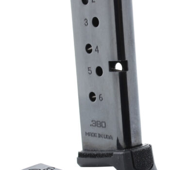 DuraMag 6X38141205RCPD Replacement  Black Detachable 6rd 380 ACP for Ruger LCP/LCP II