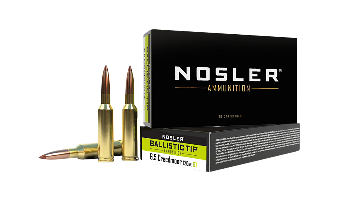 Nosler 42050 Ballistic Tip 6.5Creedmoor 120gr Spitzer Ballistic Tip 20 Per Box/10 Case 3 Nosler 42050 Ballistic Tip 6.5Creedmoor 120gr Spitzer Ballistic Tip 20 Per Box/10 Case