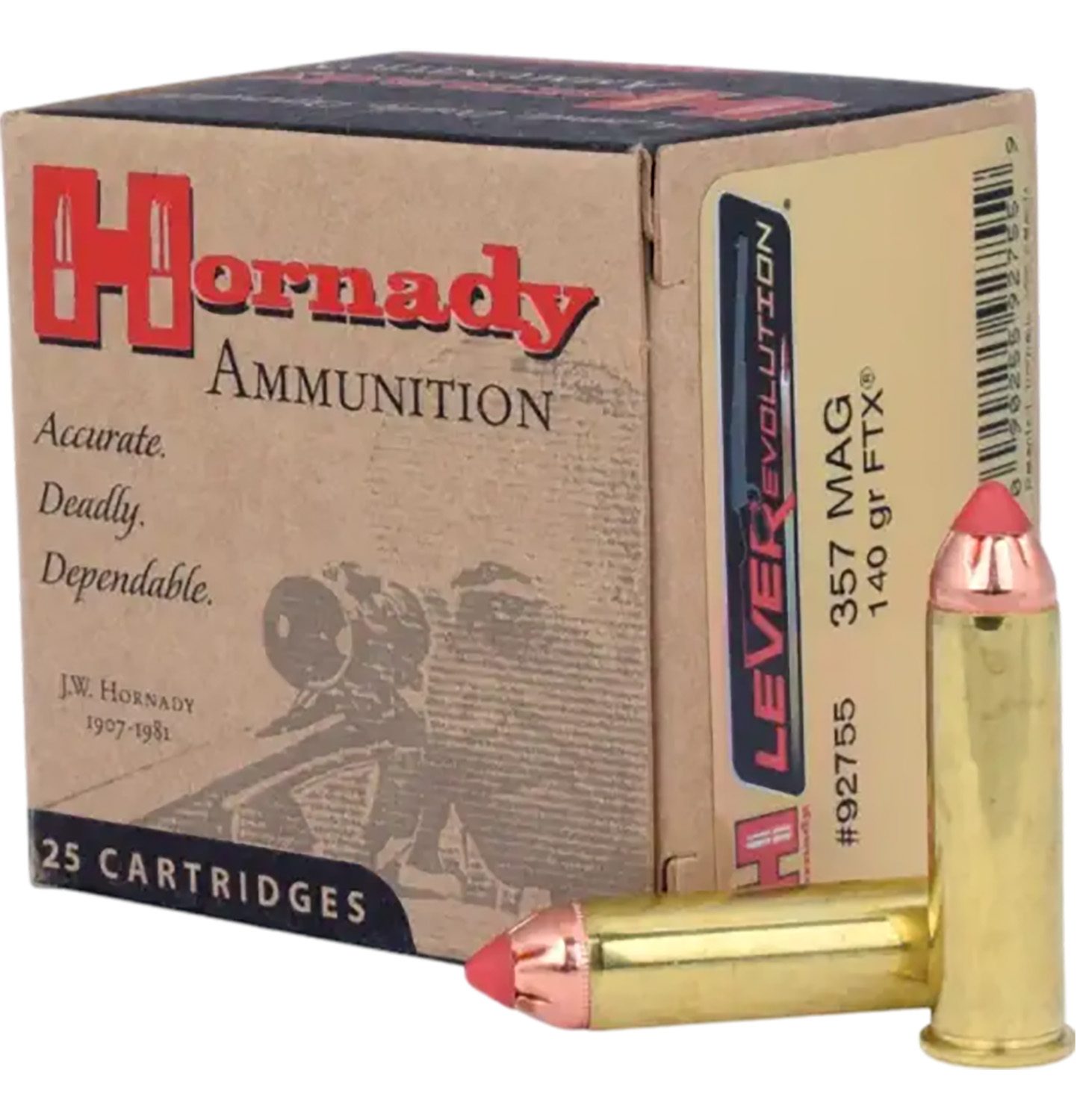Hornady 92755 LEVERevolution 357Mag 140gr Hornady Flex Tip eXpanding 25 Per Box/10 Case 3 Hornady 92755 LEVERevolution 357Mag 140gr Hornady Flex Tip eXpanding 25 Per Box/10 Case
