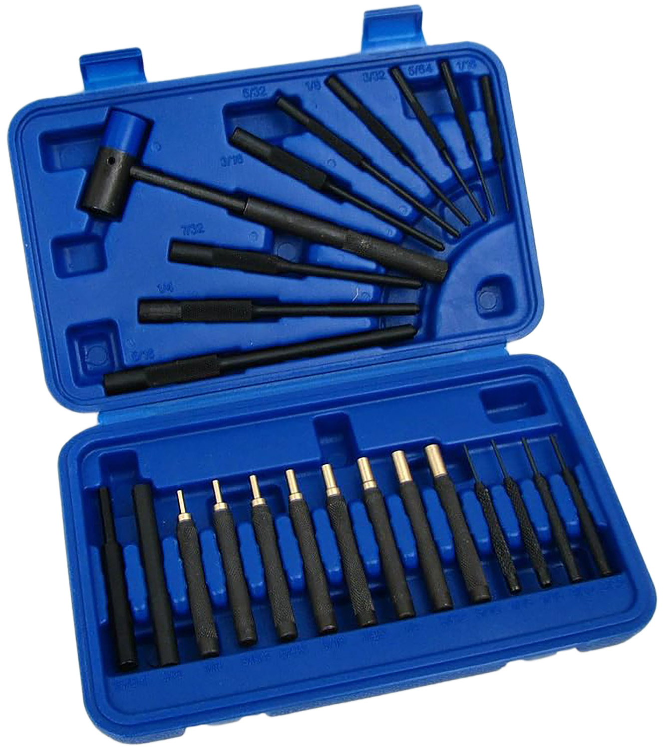 DAC GMPUNCH24 Drive Pin & Roll Punch Set Universal 24 Pieces 3 DAC GMPUNCH24 Drive Pin & Roll Punch Set Universal 24 Pieces