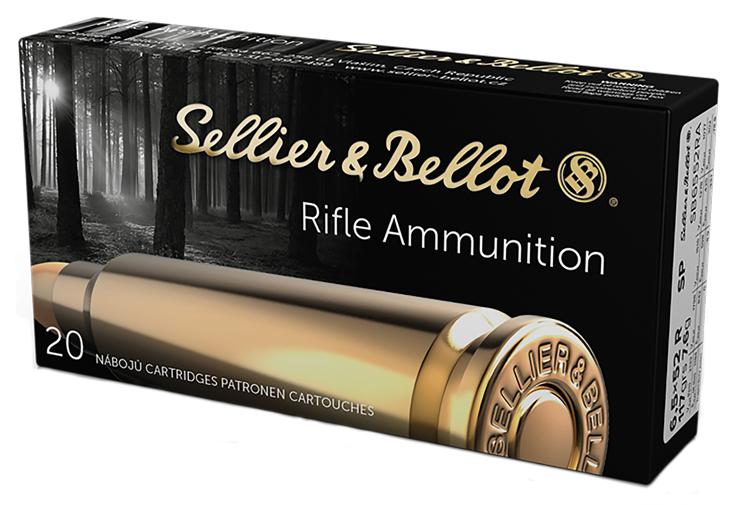 Sellier & Bellot SB6552RA Rifle 6.5x52mmR 117gr Soft Point 20 Per Box/25 Case 3 Sellier & Bellot SB6552RA Rifle 6.5x52mmR 117gr Soft Point 20 Per Box/25 Case