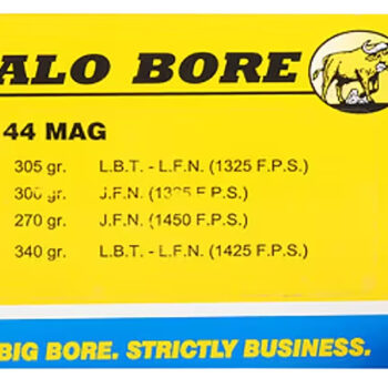 Buffalo Bore Ammunition 4C20 Heavy Strictly Business 44Rem Mag 270gr Semi Jacketed Flat Point 20 Per Box/12 Case