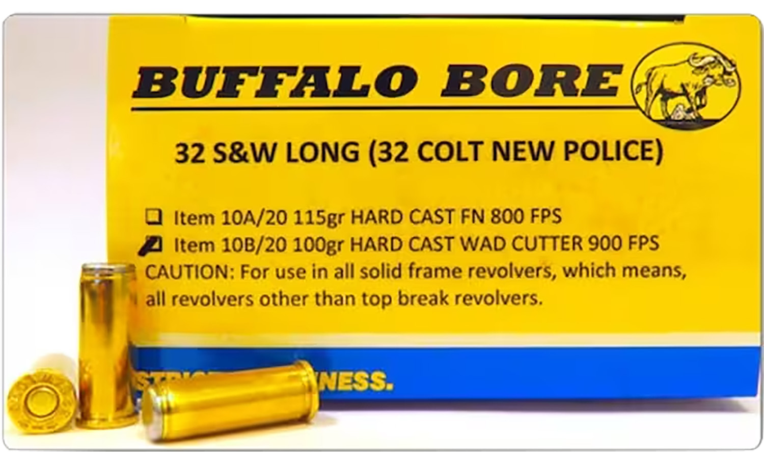Buffalo Bore Ammunition 26B20 Personal Defense Strictly Business 460S&W Mag 360gr Lead Flat Nose 20 Per Box/12 Case 3 Buffalo Bore Ammunition 26B20 Personal Defense Strictly Business 460S&W Mag 360gr Lead Flat Nose 20 Per Box/12 Case