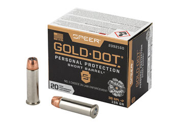 SPR GOLD DOT 38S+P 135G HP SB 20/200