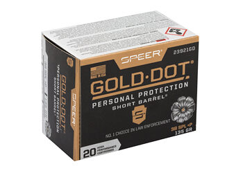 Alternative view of SPR GOLD DOT 38S+P 135G HP SB 20/200