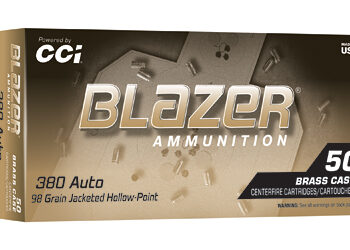 CCI BLAZER BRASS 380ACP 98GR JHP 50