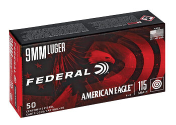 FED AM EAGLE 9MM 115GR FMJ 50/1000