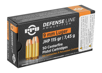 egunco 60 Alternative view of PPU 9MM JHP 115GR 50/1000