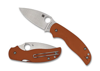 SPYDERCO SAGE 5 BRNT G-10 3" ORG