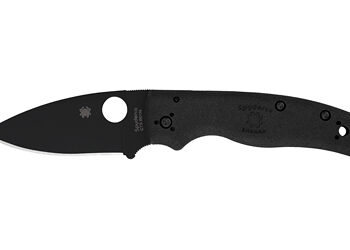 SPYDERCO SHAMAN LW 3.58" BLK PLAIN