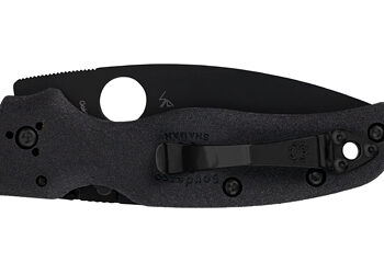 egunco 71 Alternative view of SPYDERCO SHAMAN LW 3.58" BLK PLAIN