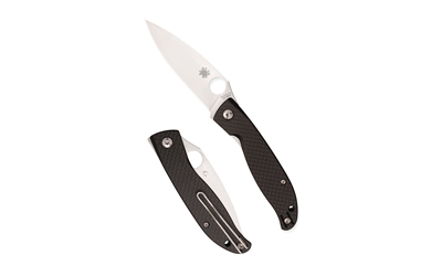 SPYDERCO MANTRA 4 CF 3.34" BLK/SLV 3 SPYDERCO MANTRA 4 CF 3.34" BLK/SLV