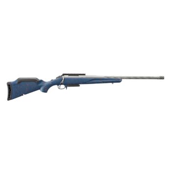 Ruger 250th Anniversary American Gen II Rifle .308 Win 3rd Capacity 20" Fluted Threaded Barrel Blue w/Red & White Splatter Stock
