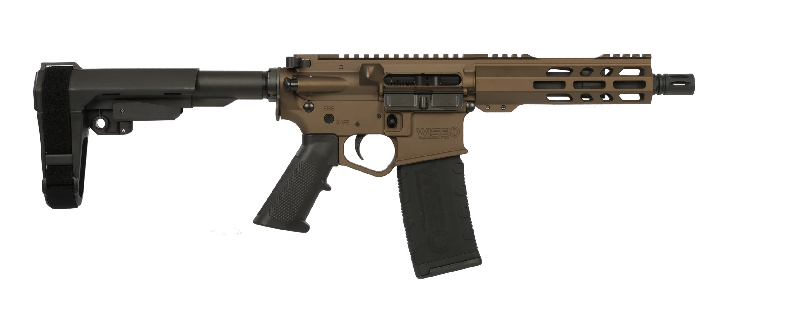 WISE ARMS WA-15B 5.56MM BRZ 7.5" SBA3 3 WISE ARMS WA-15B 5.56MM BRZ 7.5" SBA3