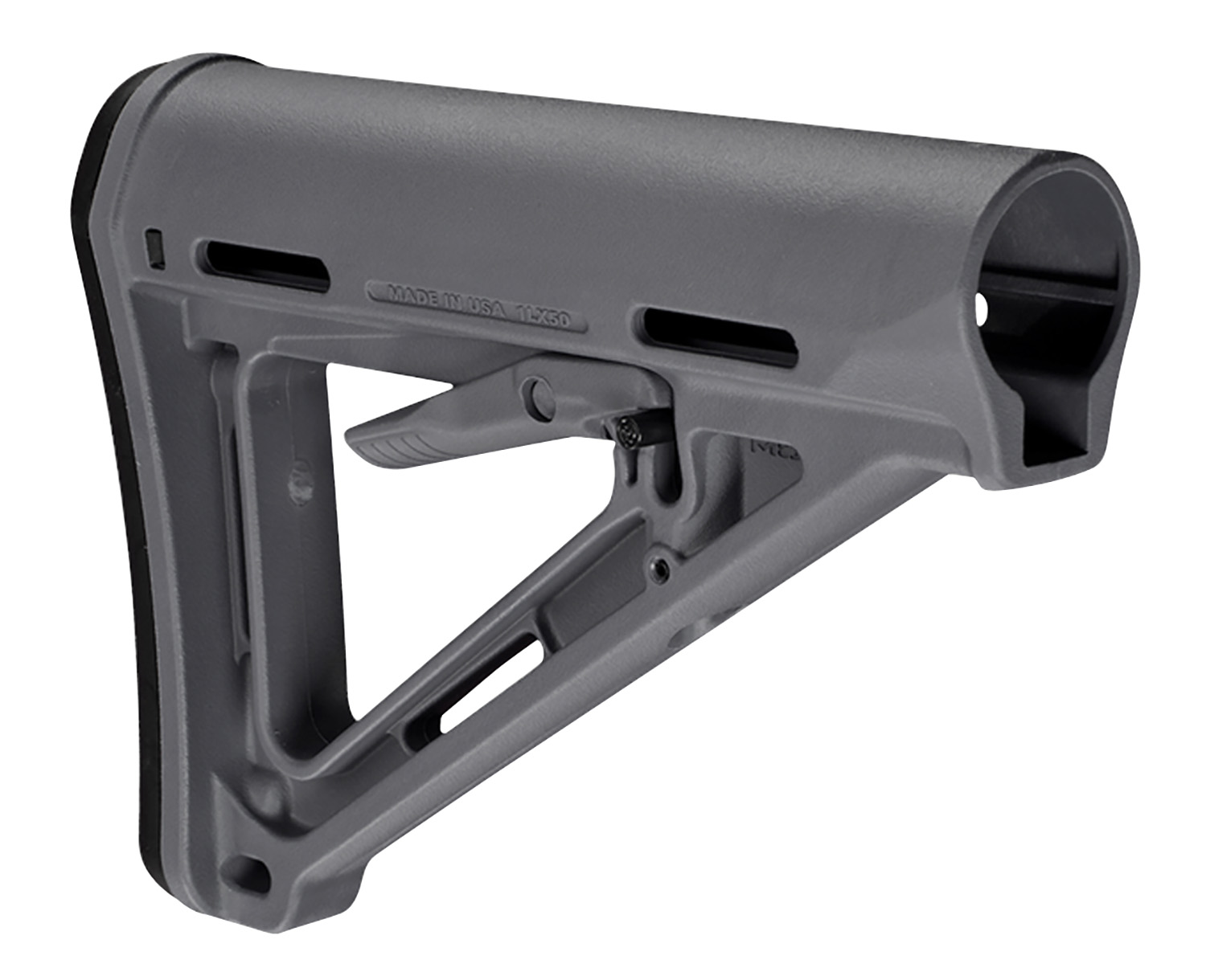 Magpul MAG400-GRY MOE Carbine Stock Stealth Gray Synthetic for AR-15, M16, M4 with Mil-Spec Tube (Tube Not Included) 3 Magpul MAG400-GRY MOE Carbine Stock Stealth Gray Synthetic for AR-15, M16, M4 with Mil-Spec Tube (Tube Not Included)