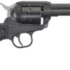 Ruger 2002 Wrangler 22 LR 6 Shot 4.62" Black Cerakote, Black Cerakote Aluminum Frame & Cylinder Black Checkered Polymer Grips 2 113147