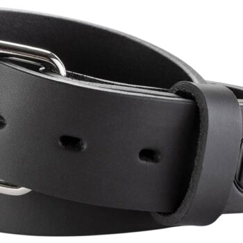 1791 Gunleather BLT014448SBLA 01  Gun Belt Stealth Black Leather 44/48 1.50" Wide Buckle Closure