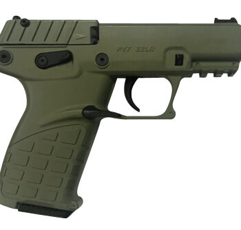 Kel-Tec P17BGRN P17  Compact Frame 22 LR 16+1 3.80" Black Steel Threaded Barrel, OD Green Serrated Slide, OD Green w/Black Controls Polymer Frame w/Picatinny Rail, OD Green Textured Grip, Ambidextrous